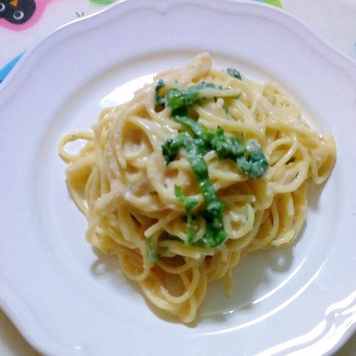 クリーム明太子パスタ